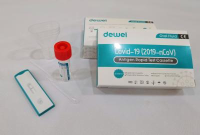 China Individual Package : Covid-19 (2019-nCoV) Antigen Rapid Test Cassette by Oral Fluid Saliva Collection for sale