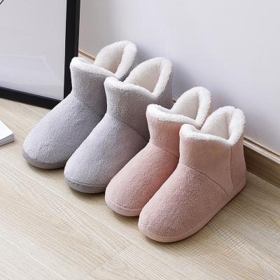 China Fashion Trend Women Ease Warm Fluffy Faux Fur Slipper Booties Soft Memory Foam Ankle Booties Shear Bootie Slipper for sale