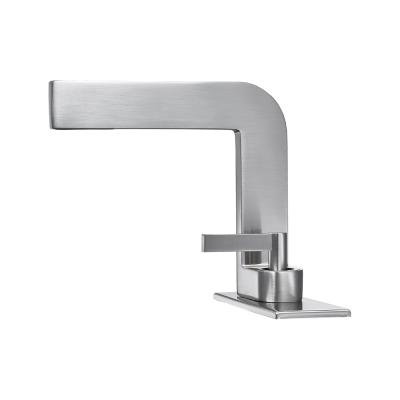 China Modern JDOOR 7 Shape Design Water Faucet Brushed 304 Stainless Steel Basin Faucet for sale