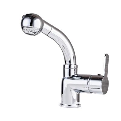 China Modern Hot Sale 304SUS 3 Water Mixer Flexible Multifunctional Pull Out Sprayer Bathroom Sink Faucet Faucet for sale