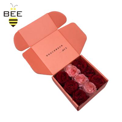 China New Quality Handmade Design Exquisite Flower Florist Cardboard Luxury Packaging Box For Flower for sale