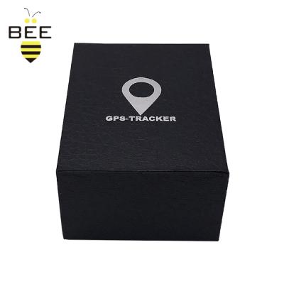 China High Quality Recyclable OEM 2 Pieces Lid and Base Box with Specialty Black Paper for Luxury Gift Like Jewelry Ring Packaging Cardboard Box for sale