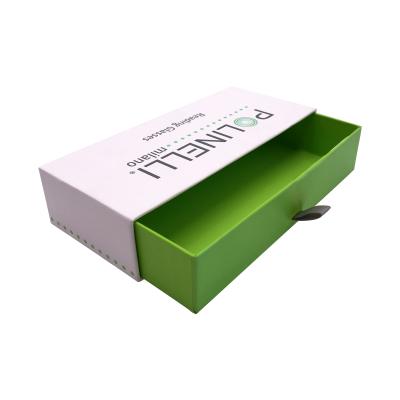 China 2019 new cardboard printed by costom recyclable sliding soft drawer box for reading glasses packaging bottle packing paper box for china tea for sale