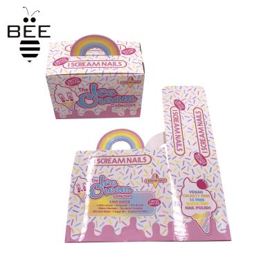 China Custom Foldable Cute Cartoon Pattern Portable Paper Box For Sweets And Cupcakes Collapsible Packaging Boxes for sale