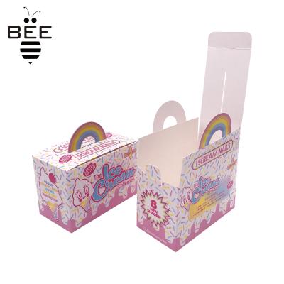 China Recycled Materials Custom Printing Wedding Favor Candy Box Chocolate Packaging Box With Handle for sale