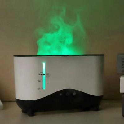 China Car 1 Sample OK Water Atomizer Mist 250ml Air Humidifier Lamp Simulation Fire Essential Oil 3d Humidifier Flame Aroma Diffuser for sale