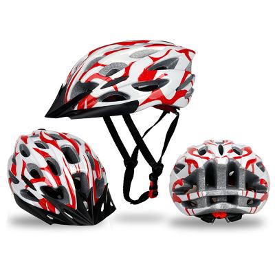 China 2021 Hot Custom Red Ultralight Road Cycling Helmet Cycling Hat Safety Skateboard Recycling Cycling Helmet for sale