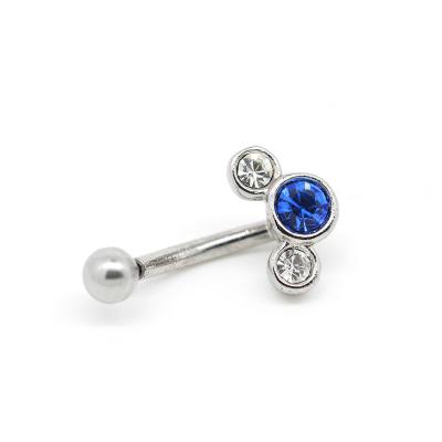 China Fashion Jewelry Eyebrow Jewelry Stainless Steel Push Pin Eyebrow Piercing for sale