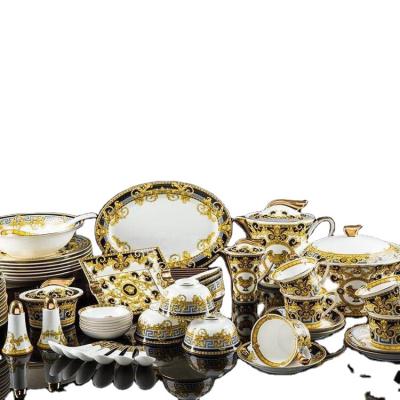 China Good stocked design porcelain dinner set hot-saling fine bone china dinner set for sale