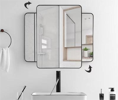 China Lighted Wall Mounted Smart Led Bathroom Mirror With Time Display for sale