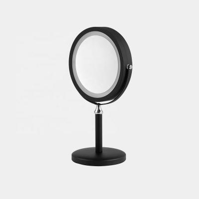 China Lighted Strip-Lights Travel Vanity Mirror Lights Dimmable Touch Screen Black Strip-Lights Cosmetic Table Mirror for sale