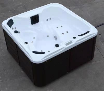 China Hot Sale Large Modern Rectangular Outdoor Spa Whirlpool Hot Tub Luxury Acrylic Graphic USA Power Graphic for sale