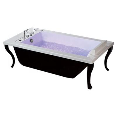 China Guyana Free Artist Large Black Removable Legs Bathtub for sale