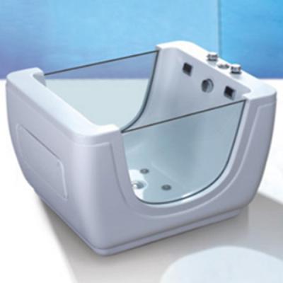 China Swimming Pool Freestanding Newborn Bathtub For Toddlers Massage Tub For Babies Baby Kids Transparent Glass Tub for sale