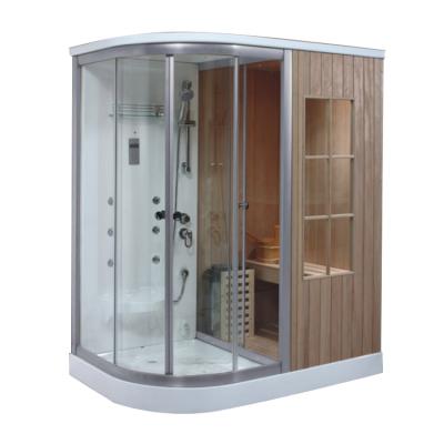 China Modern simple combined mini sauna and steam bath for sale