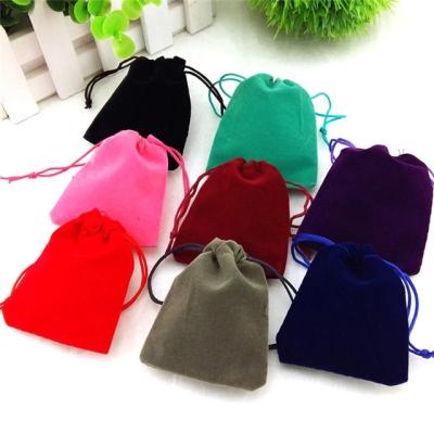 China Wholesale Sizes 50pc/lot Jewelry Packaging Velvet Bag Dots 3 Fabric Velvet Packaging Bags Drawstring Gift Bags and Pouches for sale