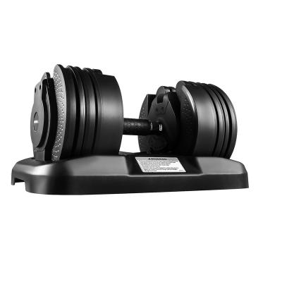 China 10-90lbs Adjustable Dumbbell Rubber Covered Dumbbell Weight Adjustable Dumbbell Set 40kg for sale