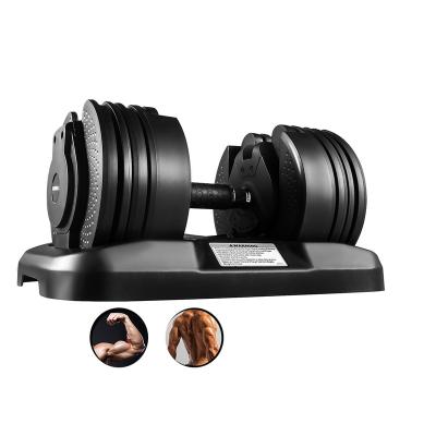 China high quality rubber covered dumbbell fitness equipment with adjustable dumbbells for sale