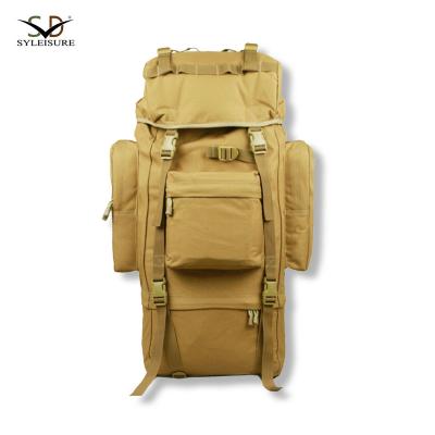 China 45L 600D Oxford Polyester Waterproof Backpack Military With 2 Side Pockets For Hiking for sale