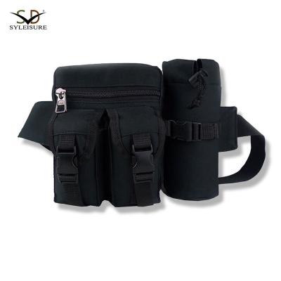 China All kinds of outdoor activities men's messenger bags black color with 2 small front pockets for sale