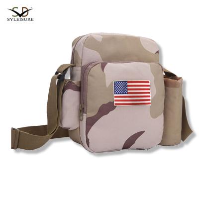 China All Kinds Of Outdoor Activities Portable Mini Camouflage Sling Bag With Water Bottle Pocket For Traveling for sale