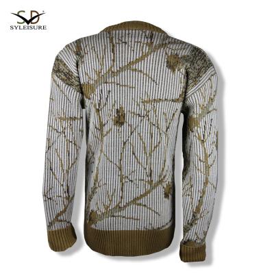 China Anti-wrinkle Snow Field V-neck Sweater Military Camouflage With Good Warmth Performance for sale