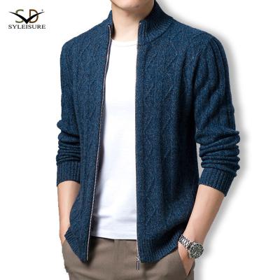 China Anti-wrinkle New Style Comfortable Wool Mens 100% Wool Cardigan Sweater for sale