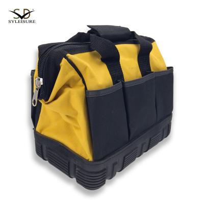 China Daily Tool Organizer and Use Bag Plastic Bottom Electrician's Tool Multiple Side Pockets Heavy Duty for sale