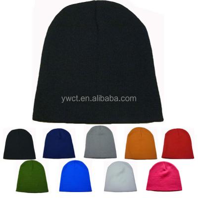 China COMMON Cheap Winter Knit Autumn Winter Thick Knit Beanie Logo Men's Casual Hat Caps Wholesale Custom Made for sale