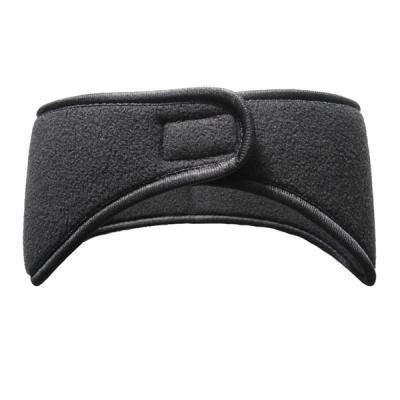 China Custom Cheap Custom Logo Mens Winter Black Polar Fleece Sports Headbands for sale