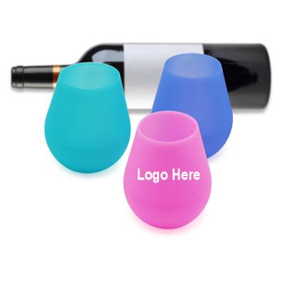 China Hot Sale Food Grade Sip Travel Silicone Tumbler Unbreakable Reusable Portable Drinking Cup Wine Mug for sale