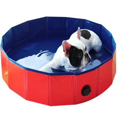 China Foldable Portable Pet Bathtub Pool Dog Indoor Folding Bathing Tub Large And Outdoor For Dogs And Cats 60*20cm for sale