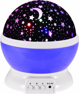 China 2019 Hot Sale Eco-friendly Rotating Star And Moon Projector Night Light For Baby Bedroom for sale