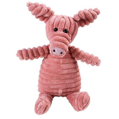 China Viable Pet Toys Durable Plush Corduroy Knottie Dog Squeaky Plush Toy For Aggressive Chewers for sale