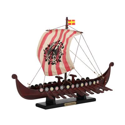 China Maritime Home Decoration Norway DRAKKAR OSEBERG Viking Ship Europe Model Sailing Boat Souvenir Wooden Nautical Navy Promotional Gift for sale