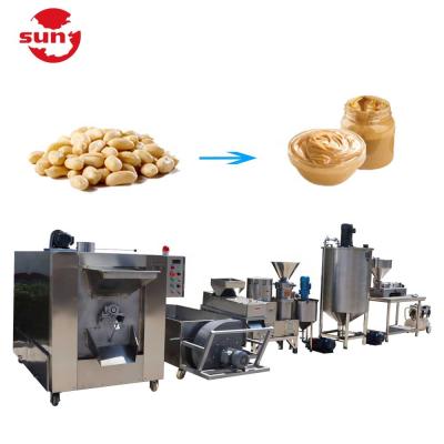 China Easy Operation Automatic Industrial Small Scale Stainless Steel Peanut Almond Peanut Butter Processing Line for sale