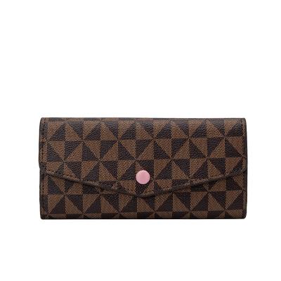 China High quality 2022 long version long wallet Multi-card position presbyopia female triple multi-function coin purse for sale