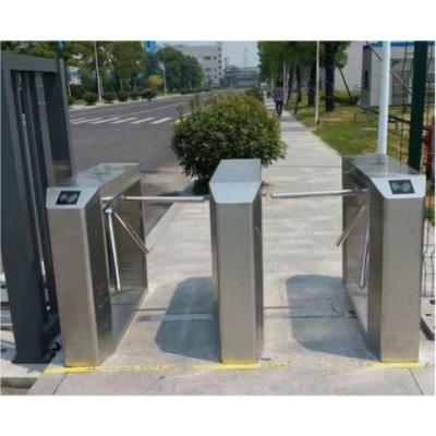 China Security Access Control Management Card Swipe 125khz ID Reader Access Control Tripod Turnstile Barrier Gate for sale