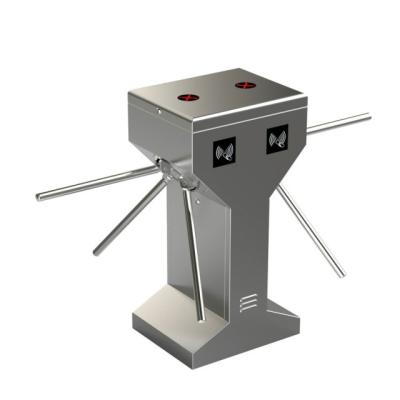 China Touchless Access Gate Two Way Electric Access Control Double Core Tripod Turnstile for sale