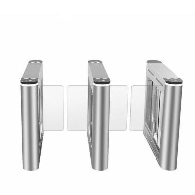 China Transparent Acrylic Security Access Control Management Flap Swing Turnstile for sale