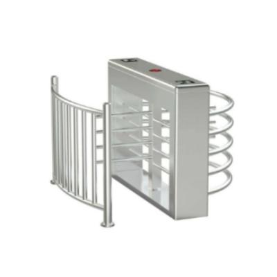 China Security Access Control Management RFID Card Access Half Height Turnstile Electronic Revolving Gate for sale