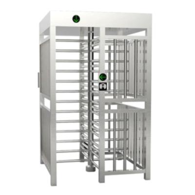 China Security Access Control Management SUS304 Full Lane Double Lane Turnstile AC220V Full Height Turnstile Access Control Gate For Pedestrian for sale