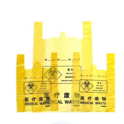 China Recyclable Medical Plastic Waste Collection Bags Customized Red Yellow Autoclave Plastic Biohazard Waste Plastic Bags Medical Waste for sale