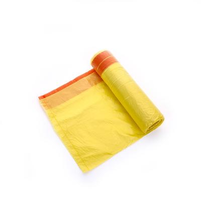 China 100% Reusable Disposable Biodegradable Plastic Recycle Colored Strong Drawstring Scented Garbage Bag Thicken Plastic Bag On Roll for sale