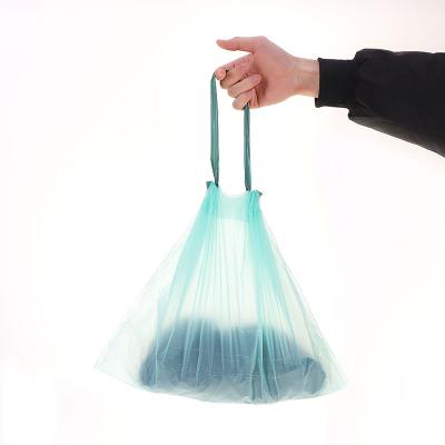 China Recyclable HDPE Custom Packaging Single Layer Plastic Pet Plastic Bag Degradable Waste Bio Ready To Ship Dis for sale