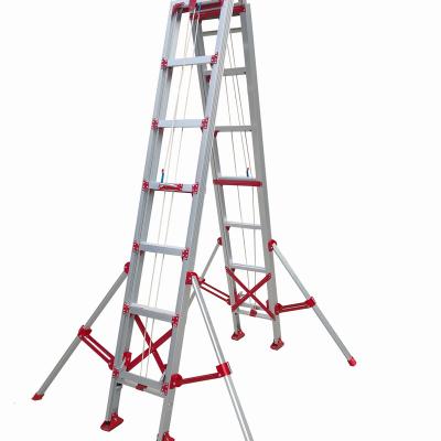 China Contemporary 20 ft Hydraulic Attic Hinged Telescopic Extension Ladder for sale