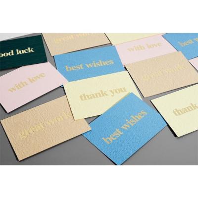 China Custom Europe Gold Foil Stamping Specialy Printed Velvet / Paper Postcards Greeting Cards Thank You for sale