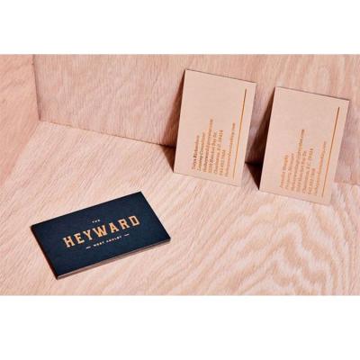 China Widely used for garment factory business card custom luxury embossed hot stamping aluminum foil business card for sale