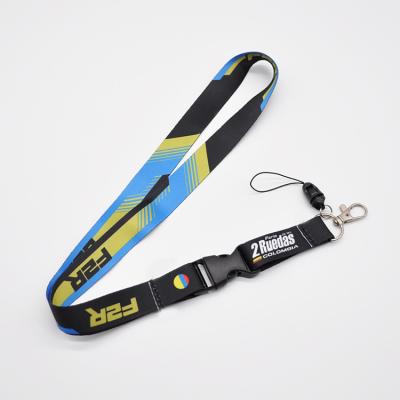 China Custom Printed Customized High Quality Polyester Lanyard / Advertise Polyester Sublimation Lanyard For Promotion for sale