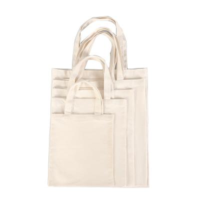 China Reusable Canvas Eco-Friendly Organic Tote Bag Cotton Handle Bag Custom White Cotton Shopping Bag Eco-Friendly for sale